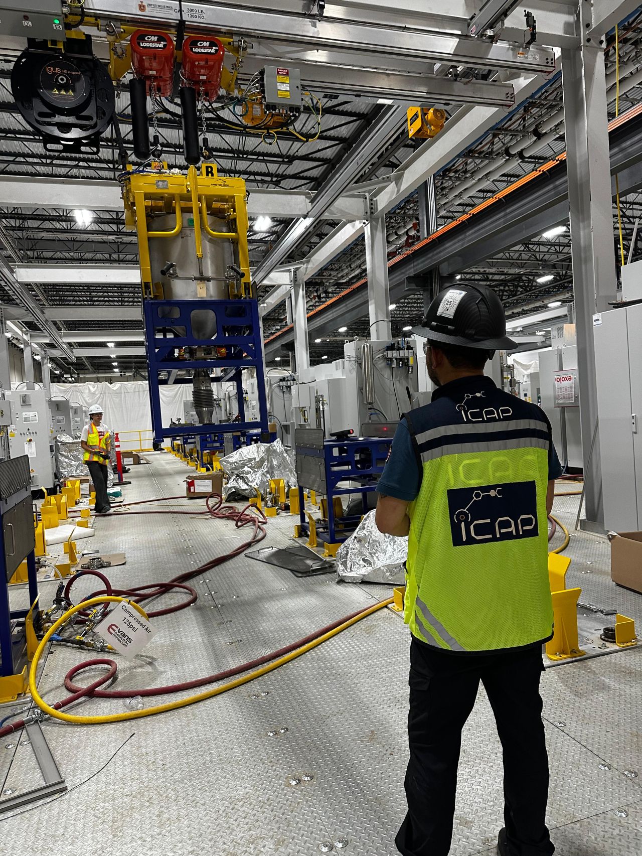 ICAP engineer supervising industrial operations on-site